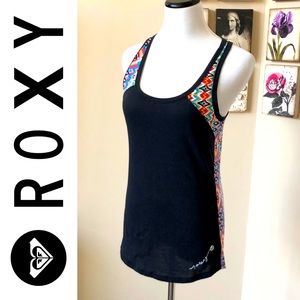 Roxy Jr Mix Master tank black multi aztec print XL